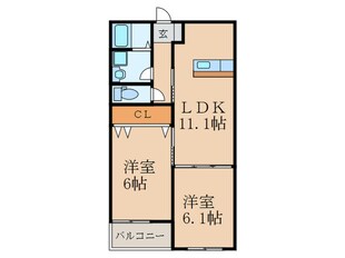 CS到津の物件間取画像